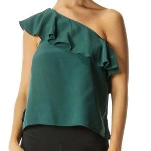 Maeve One Shoulder Silk Blouse